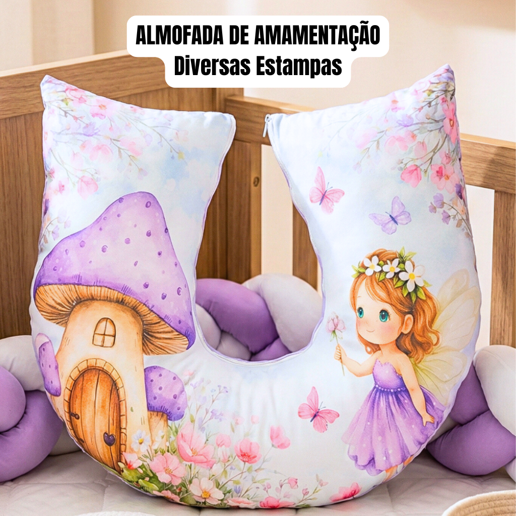 Almofada para Amamentação Travesseiro para Amamentar Bebê Menino Menina Macia Confortável