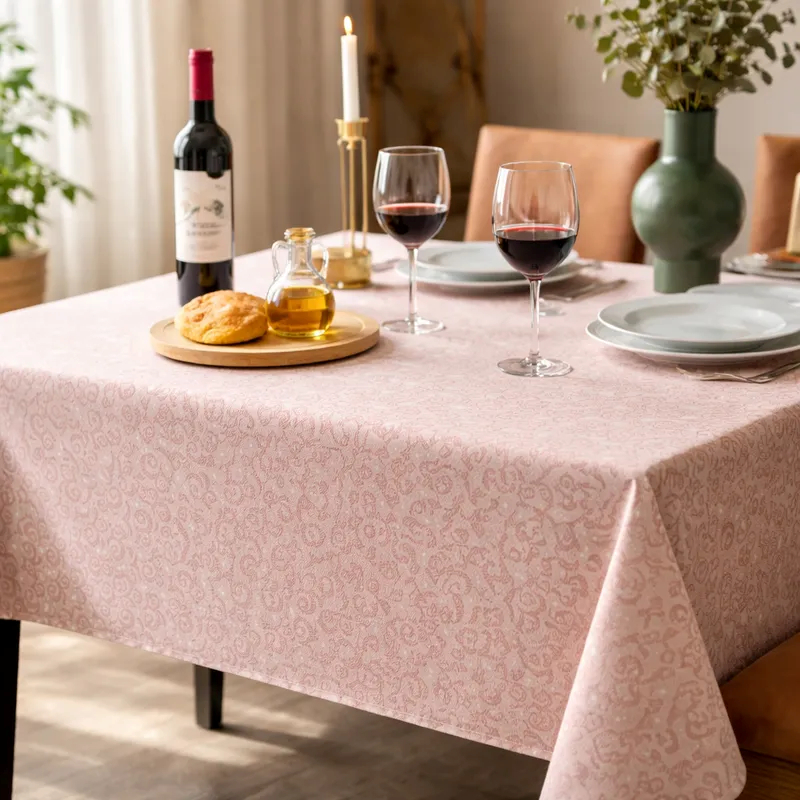 Toalha de Mesa Super Pratica Retangular  Mocca 140x220cm Lepper
