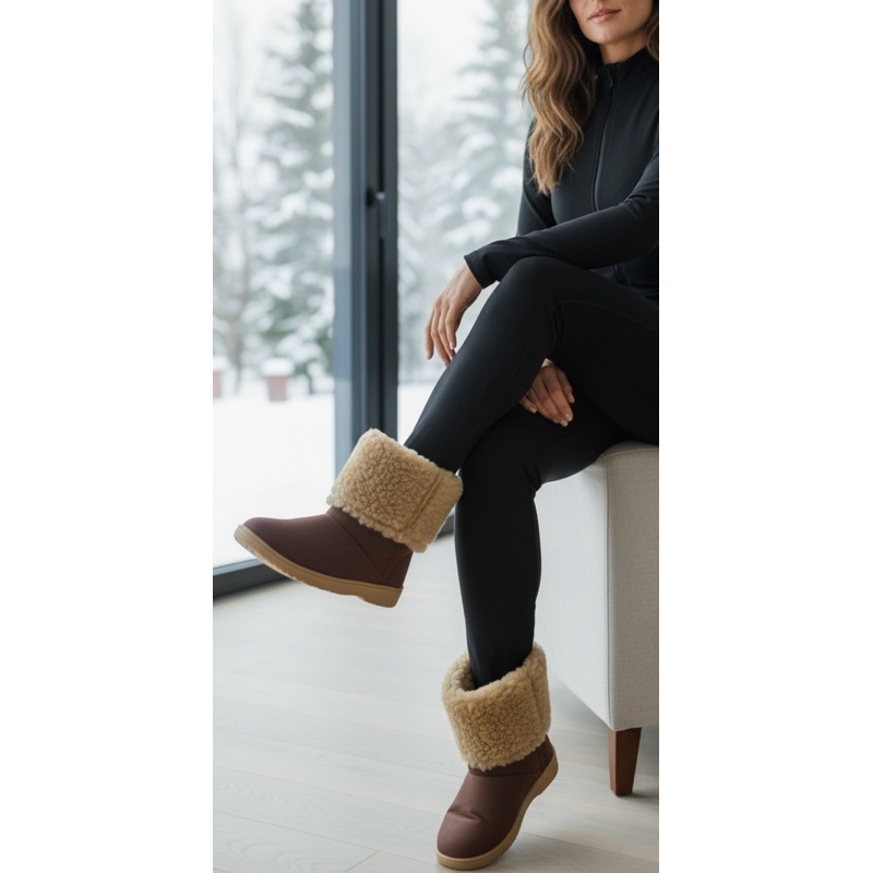 Bota de Frio com Pelos Lã de Inverno Várias Formas de Usar 100% Forrada alta qualidade So Pretty Shoes Moda Neve Viagem