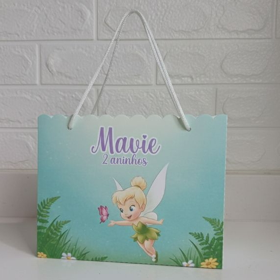 Sacolinha Sininho Baby Tinkerbell | Lembrancinha Personalizada | Aniversário | Pegue e monte