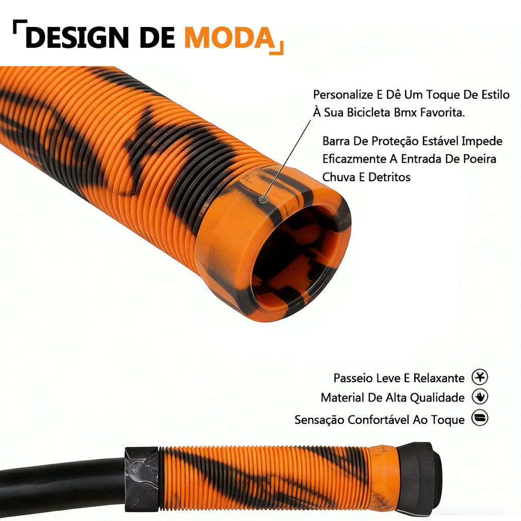 Detalhes do Várias Cores Par De Manopla Punho De Bike Bicicleta Bmx Freeride Extra Longa 135mm Grande Punho