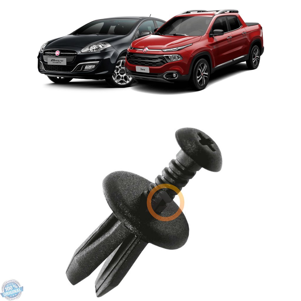 Presilha Grampo Parabarro Fiat Toro Bravo Original 82421028 Fixação Paralama