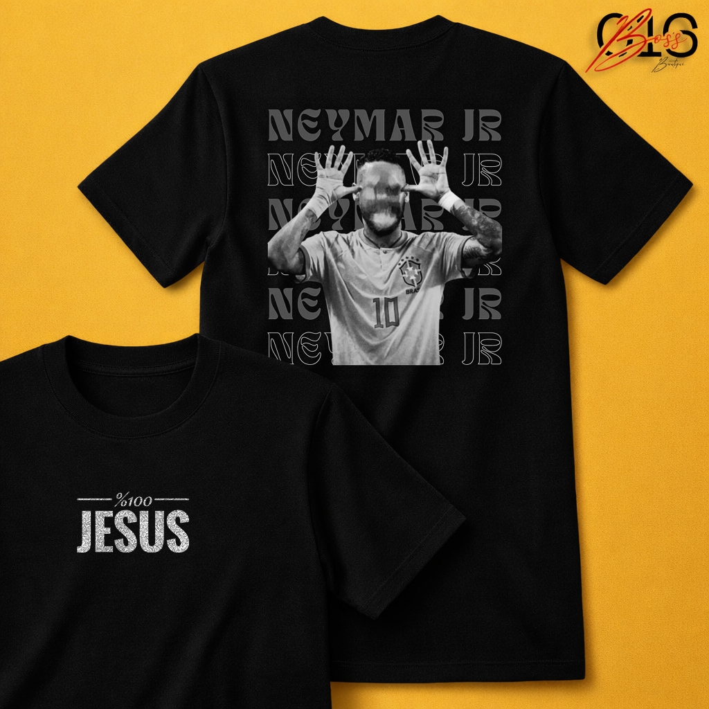 Camiseta Neymar 100% Jesus Exclusiva Algodão