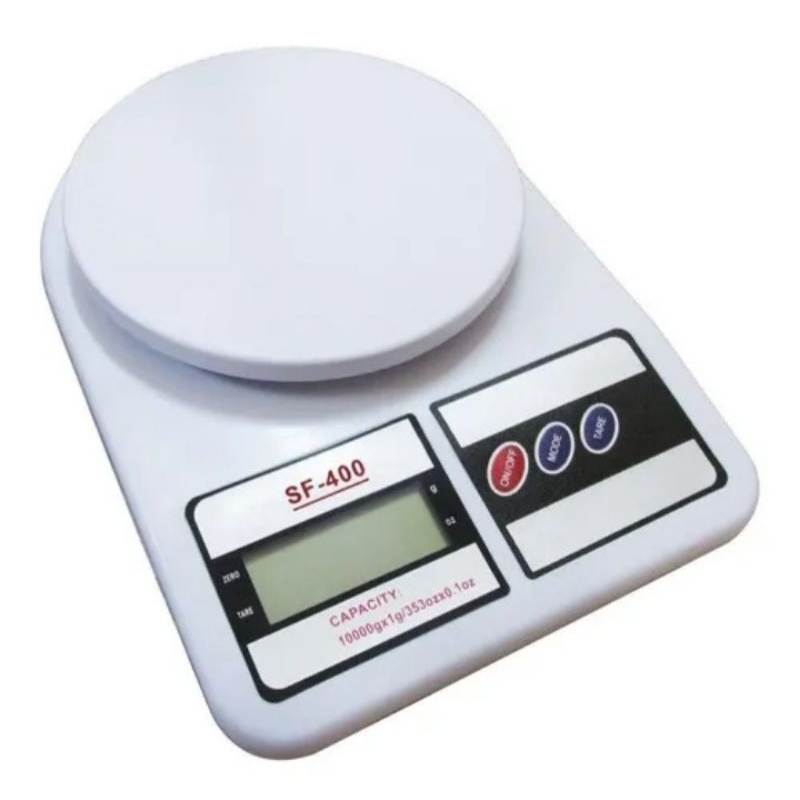 Balança Digital de Cozinha SF-400 com Visor LCD e Função TARA
