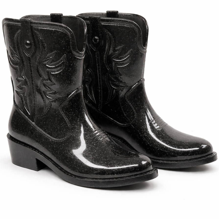 Bota Texana Infantil Menina Juvenil Feminina Western Galocha Cano Médio Moda Blogueira Confortável