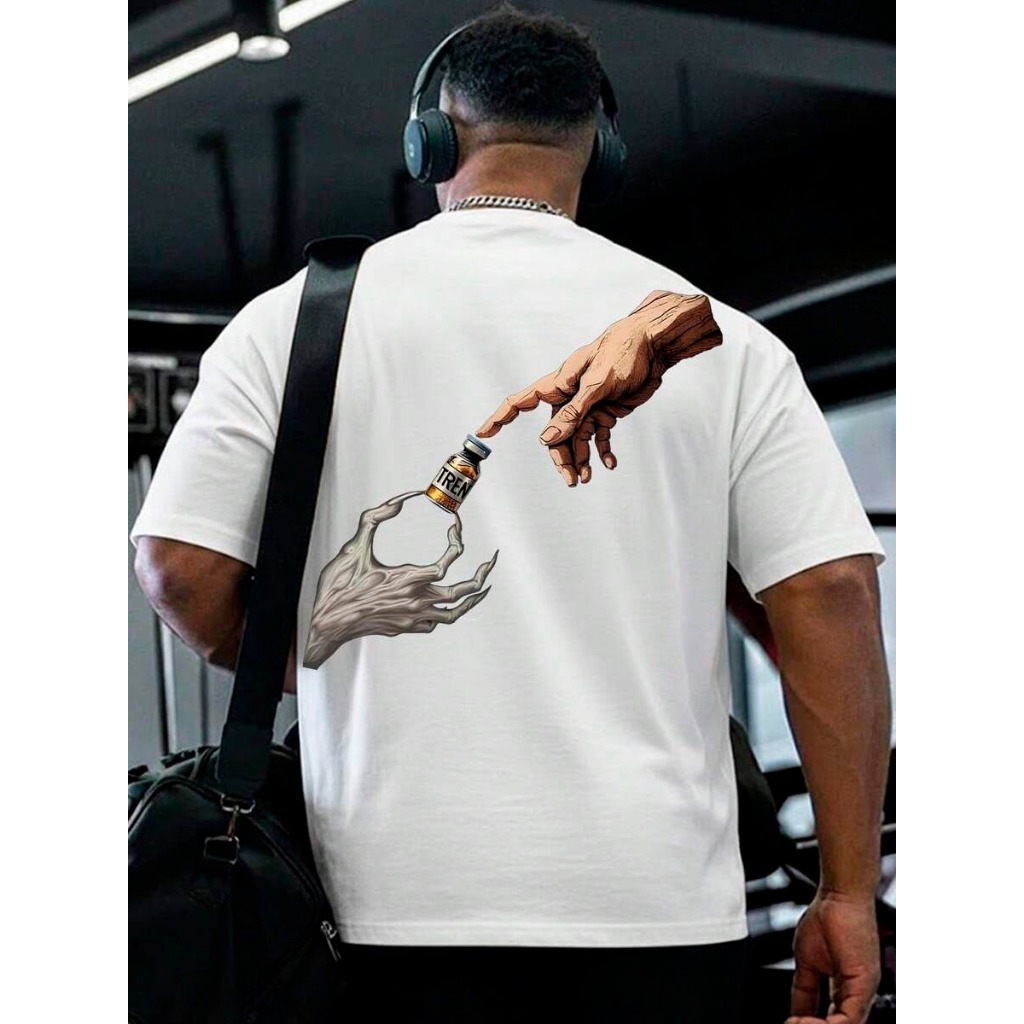 Camiseta Algodão Masculina Adulto Gym Rat Anabolizante Academia Peso infantil Plus Size até G5 29