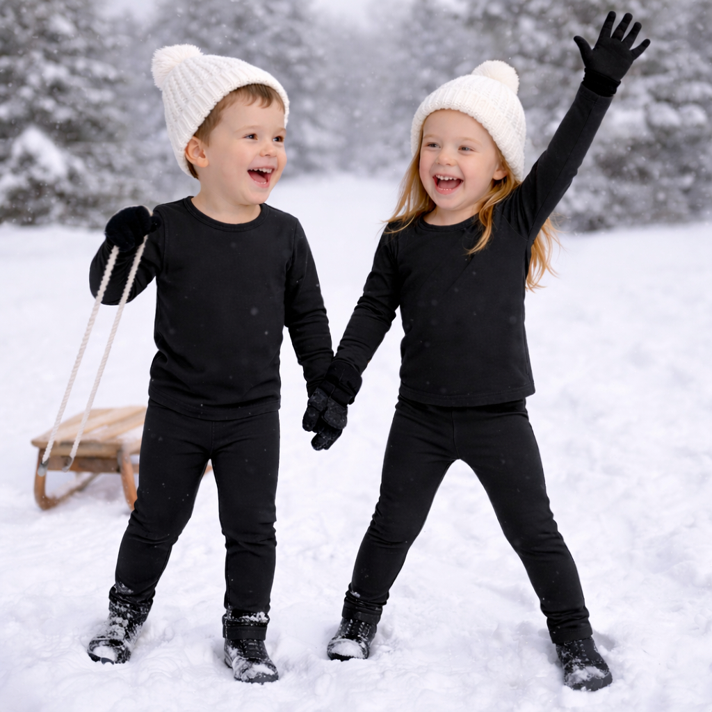 Conjunto Térmico Infantil Premium  Blusa E Calça Peluciada  UV50+  Segunda Pele  Inverno  Quentinho em Oferta na Shopee