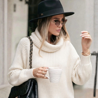 Blusa Feminina Inverno Lançamento Tricot Premium Alta Qualidade em Oferta na Shopee