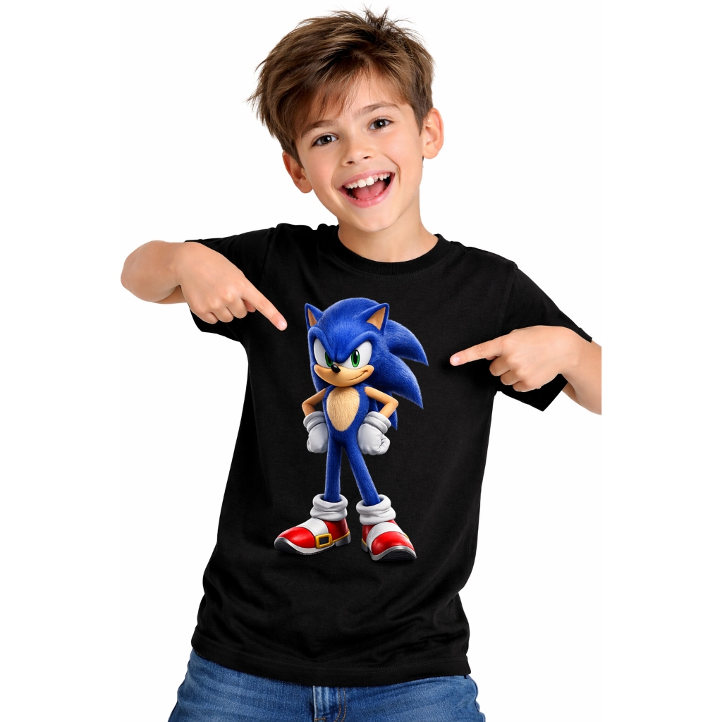 Camiseta Camisa Sonic Infantil e Juvenil Estampada Menino 1 ao 12 Anos Camisa Sonic Algodão Premium Escolha a Estamp em Oferta na Shopee
