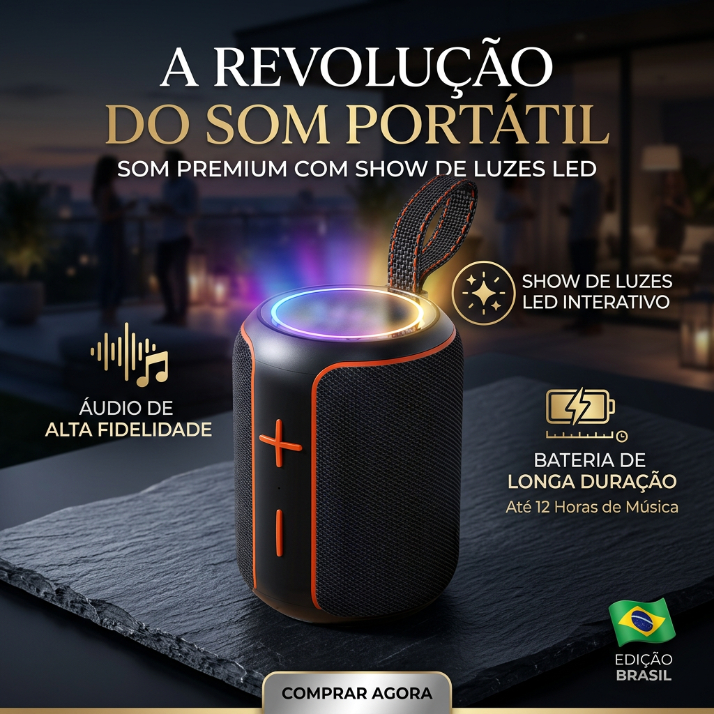 Caixa de som Bluetooth Sem Fio Com RGB LED TWS Alto falante Portátil Mini Para Notebook/Telefone/Tablet-HY-449 em Oferta na Shopee