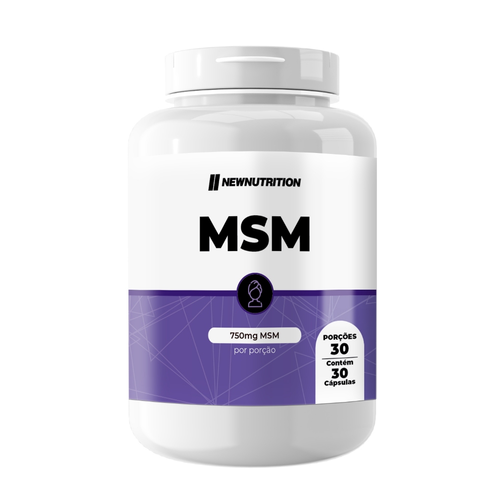 MSM 750mg - 30 Cápsulas NEWNUTRITION em Oferta na Shopee
