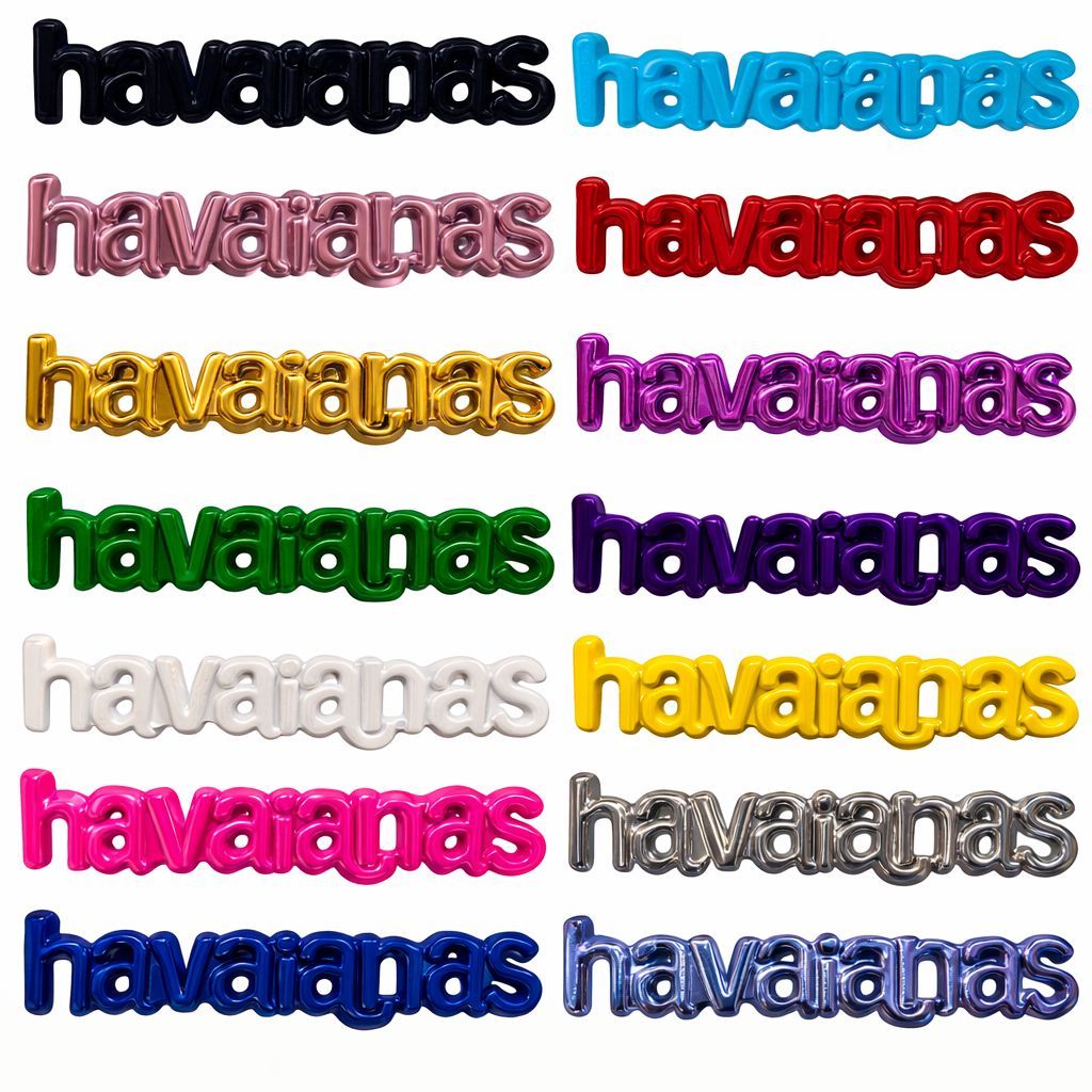 Kit 20 Un. Pingentes Plaquinha Chinelo Hav. Top para Chinelo