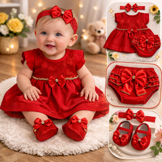 kit vestido 4 peças renda em Oferta na Shopee