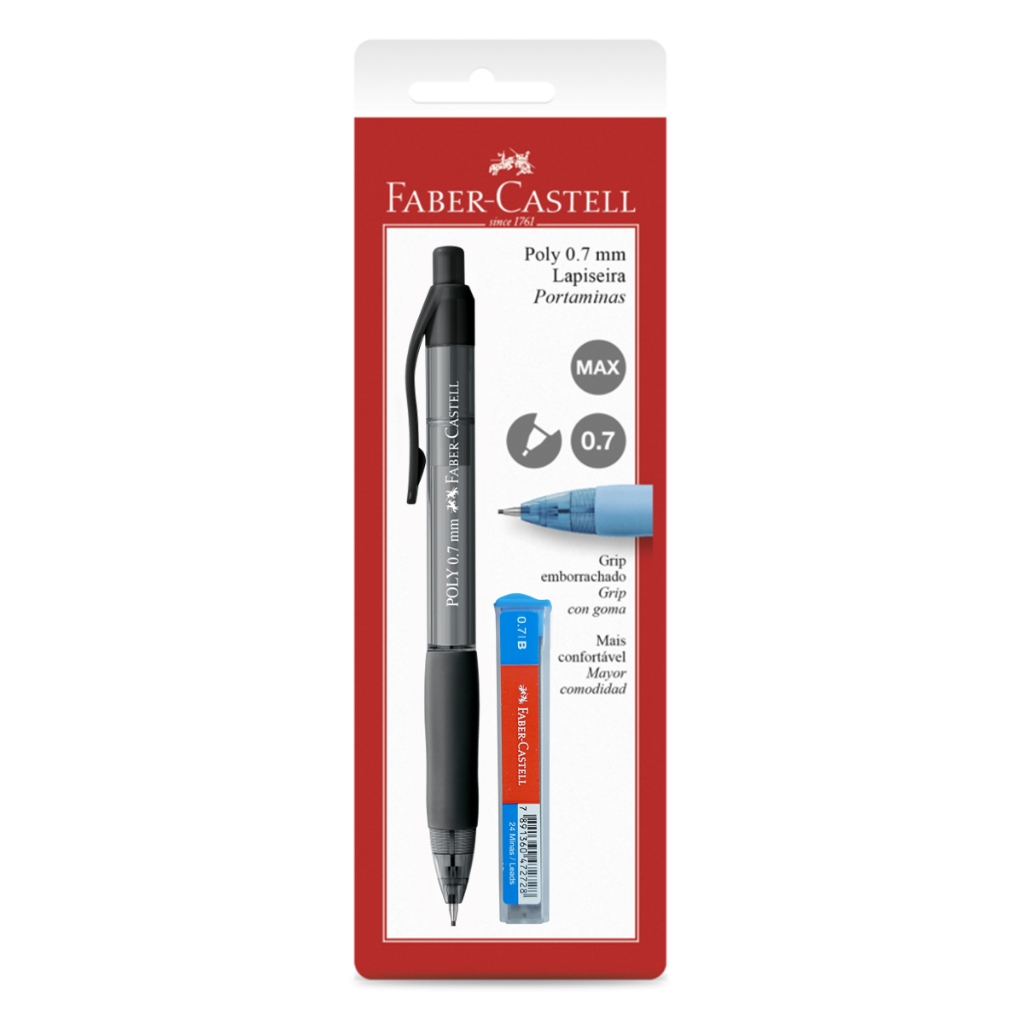 Encartelado Lapiseira Poly 0.7mm FABER-CASTELL c/ grafite
