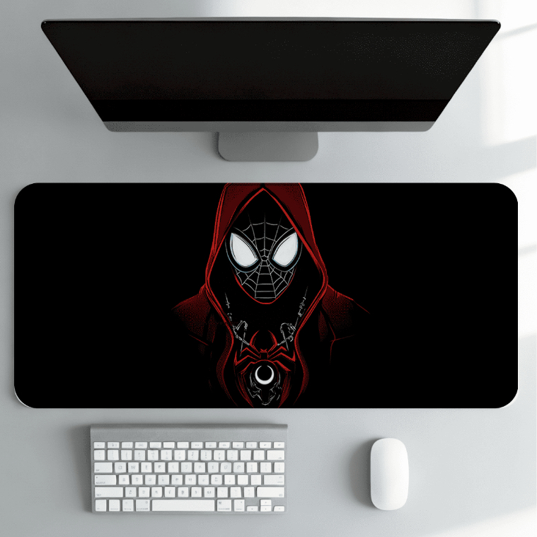 Mouse Pad Gamer Herói Aranha Vermelho Deskmat Grande Antiderrapante Setup PC Gamer Alta Precisão
