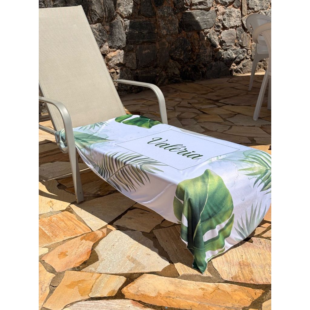 Canga Personalizada Com Nome Brinde Praia Evento Festa 1,30x0,80