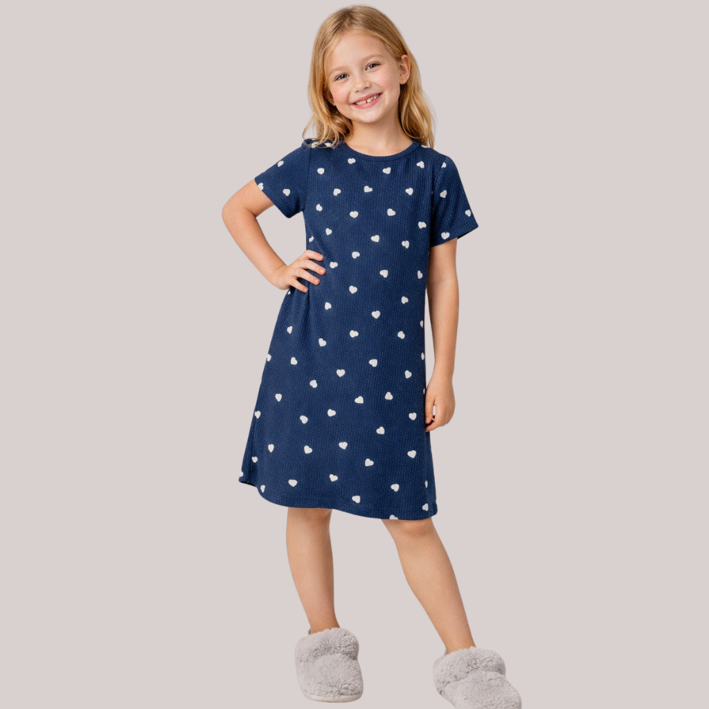 Pijama Camisola Camisão Infantil Menina Confortável Estampado  2 ao 12 anos