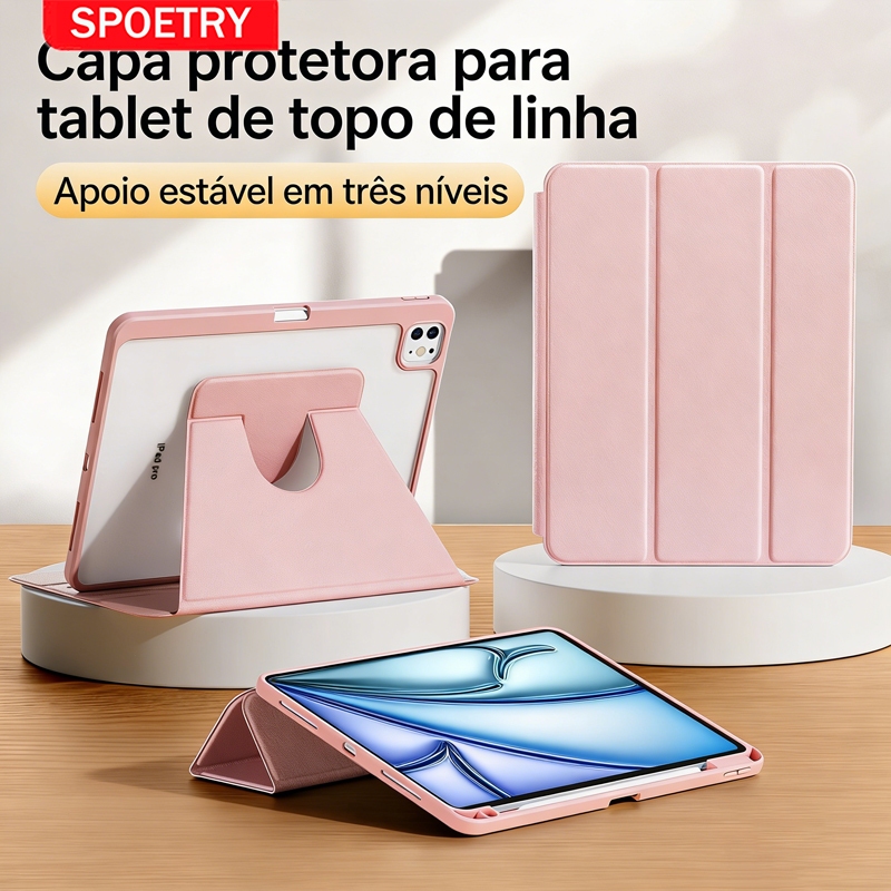 SPOETRY para iPad Case Air 4/5/6 Pro 11 Air3 Pro10.5 10th 8th Gen 6th 7th 5th 9th Capa para ipad com porta-lápis