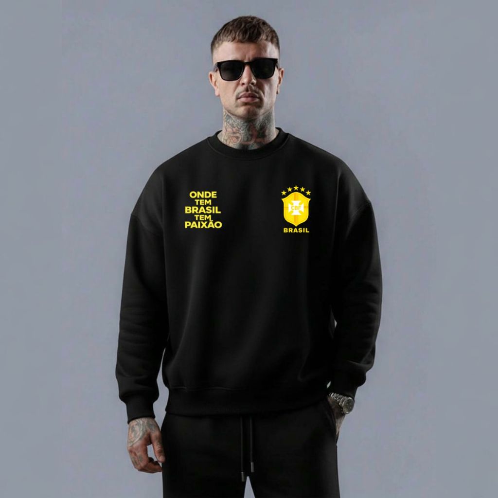 Moletom Masculino Brasileiro Copa Mundo Brasil Envios Imediatos