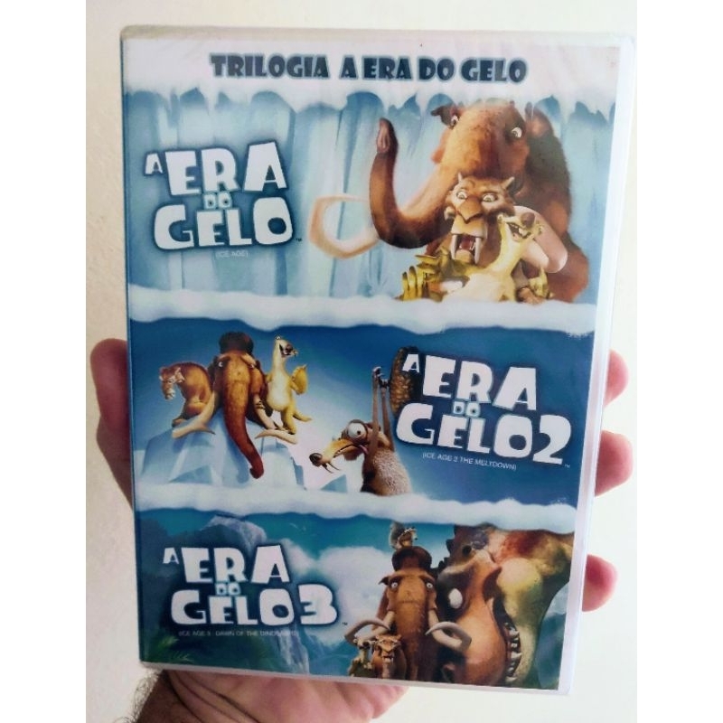 Dvd A Era Do Gelo 1, 2 e 3 - A Trilogia Lacrado e Original (RARIDADE)