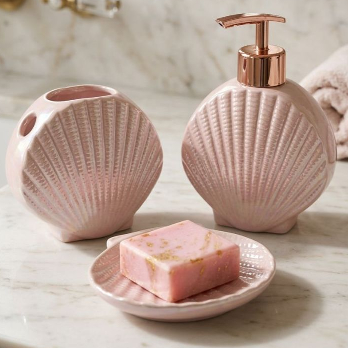 Kit Banheiro Concha Ariel 3 Peças em Oferta na Shopee