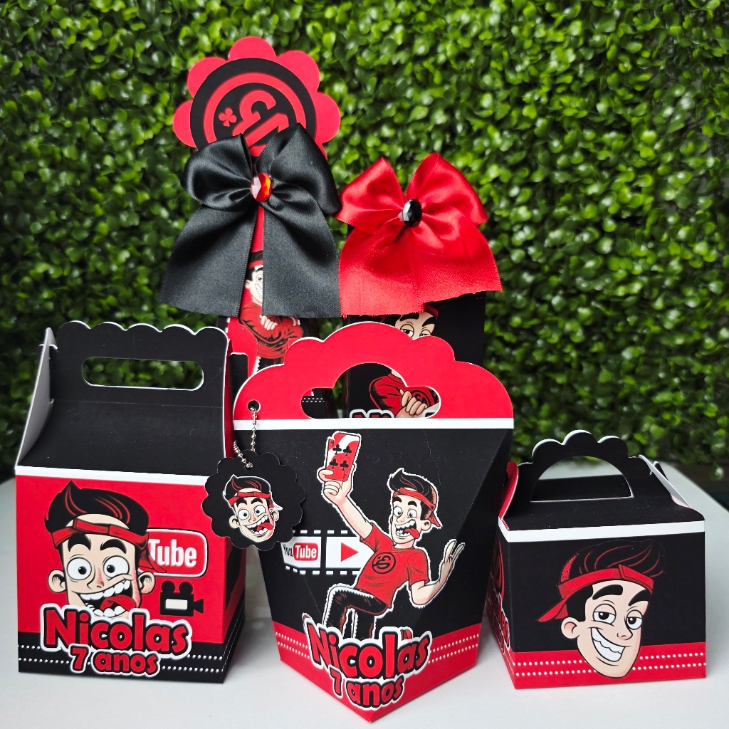 Kit Caixa Montada ENALDINHO - Personalizados - Festa infantil - Aniversário - Lembrancinha