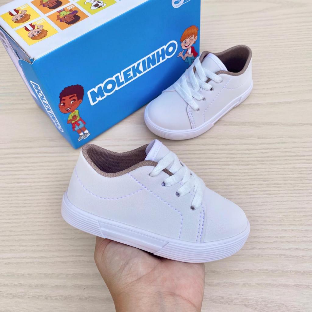 Tênis Infantil Menino Molekinho Casual Confortável Casamento Batismo