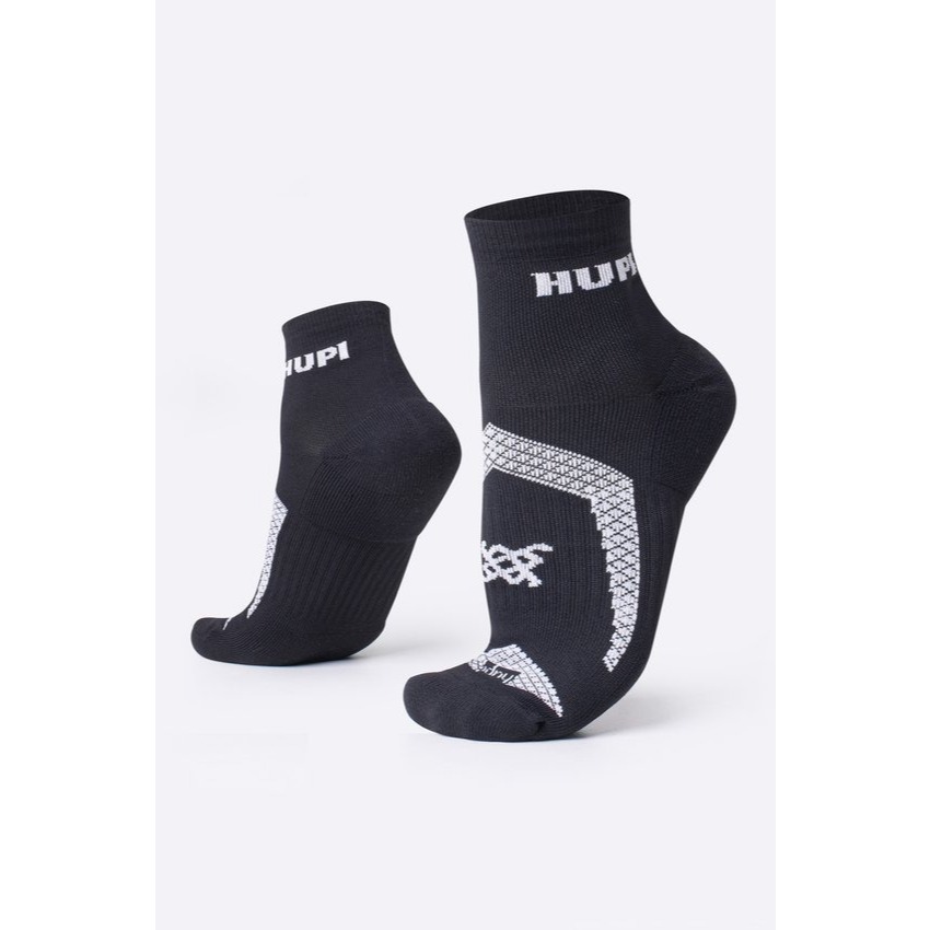 Meia HUPI Running Pro Preto e Branco 36-42