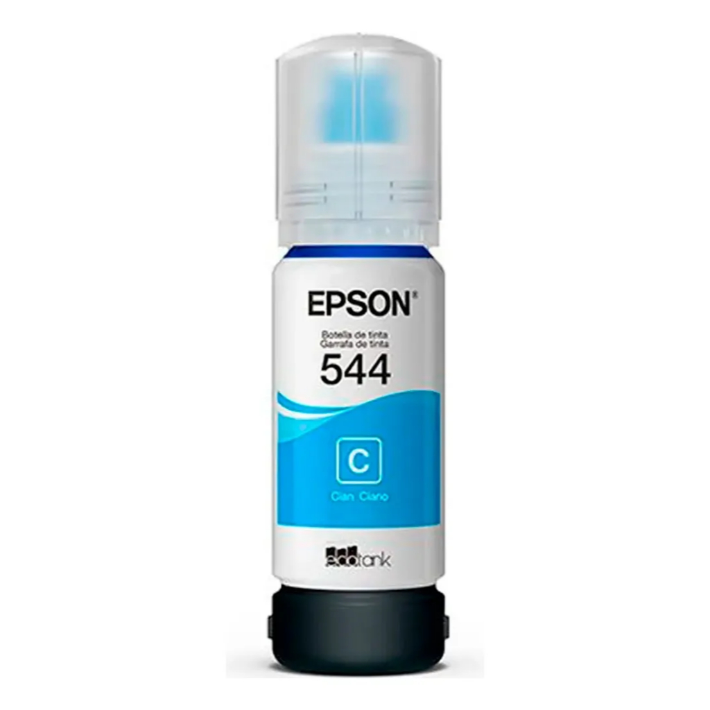 Tinta Epson T544220 T544 Ciano L3150 L3110 L5190 L3250 L3210 L3160 L5190 L3150 L3110 Original 65ml