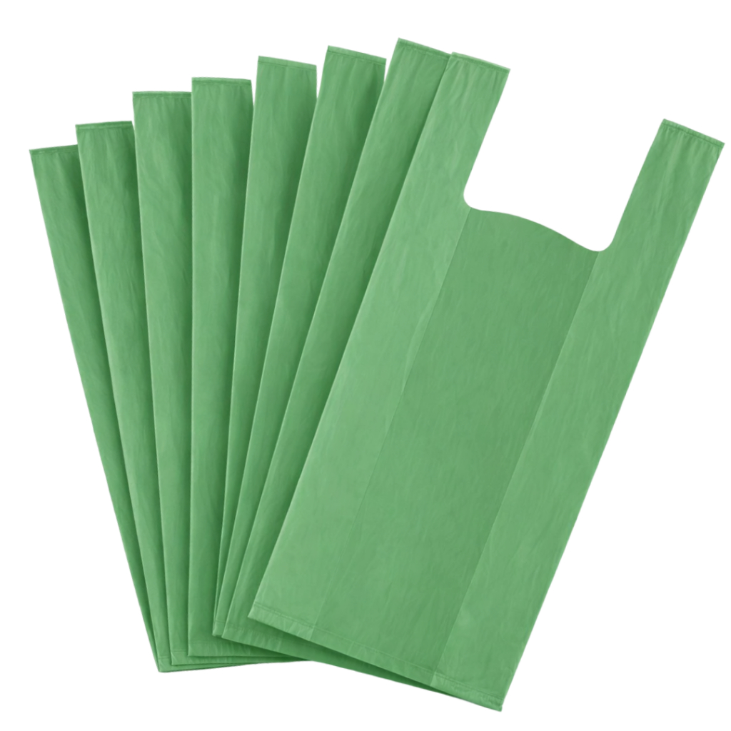 Sacola Plástica Verde 4kg Super Reforçada 40x50 Reciclada Alta Resistência Mercado Loja Premium