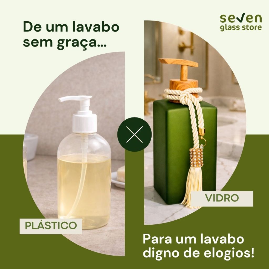 Kit Lavabo Luxo Vidro Fosco Bandeja Madeira Decorativo Completo Banheiro Elegante Aromatizador Porta Sabonete · foto 2