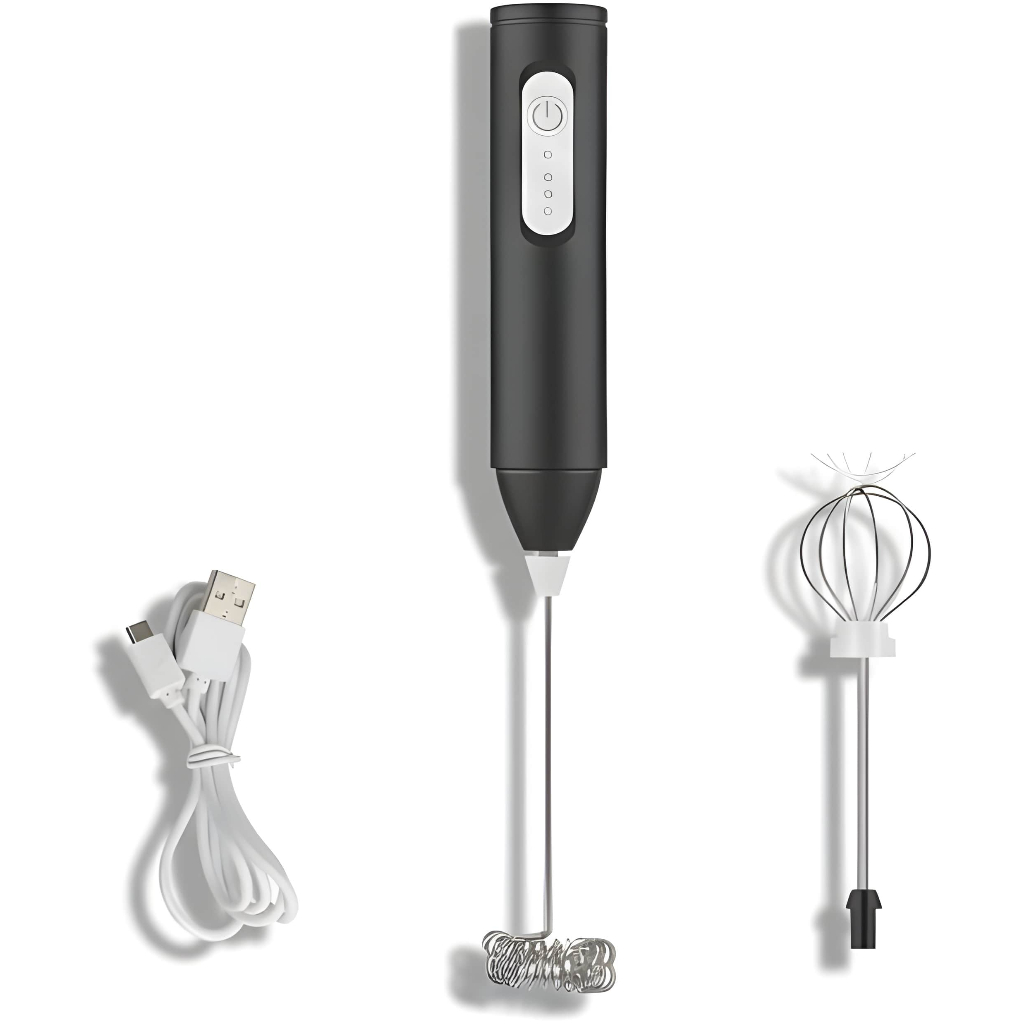Mini Mixer Elétrico Recarregável USB Batedor Portátil Para Café Shake e Receitas