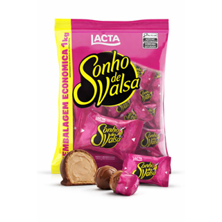 Bombom Sonho de Valsa 1kg Lacta – Chocolate Recheado com Creme de Amendoim e Castanha de Caju | Pacote Econômico Sortido em Oferta na Shopee