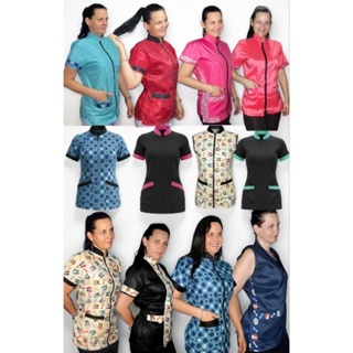 Jalecos banho e tosa anti pelos cores em Oferta na Shopee