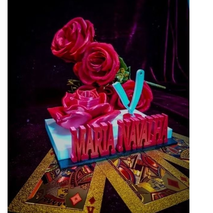 Ofertório Maria Navalha com Rosa Vermelha | Altar Umbanda Personalizado | Decoração Espiritual