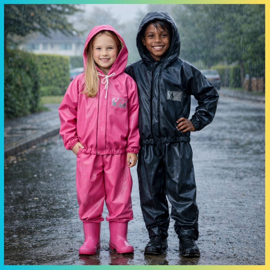 Capa De Chuva Infantil Impermeável PVC até 10 anos Reforçada em Oferta na Shopee
