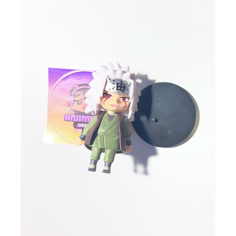 🔥 Miniatura Jiraiya Naruto 4cm + Brinde Adesivo | Action Figure Anime Decorativa