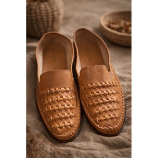 Mocassim Masculino em Couro Trançado – Confortável e Casual