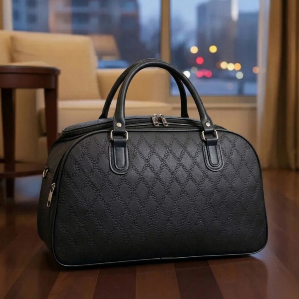 Bolsa Mala de Mão de Bordo Para Viagem Couro Ecológico Na Promoção