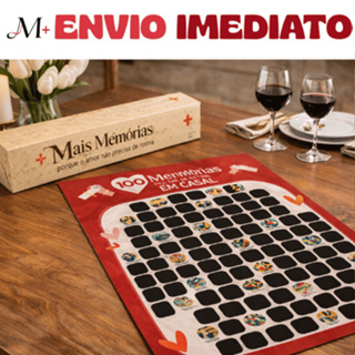 Poster Raspadinha Casal - 100 Atividades para Sair da Rotina - Encontros - Presente - Jogo para Casais em Oferta na Shopee