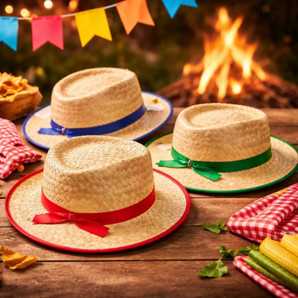 3/5/10 Unidades Chapéu Palha Malandrinho Caipira Festa Junina Infantil Cowboy Arraiá São João em Oferta na Shopee