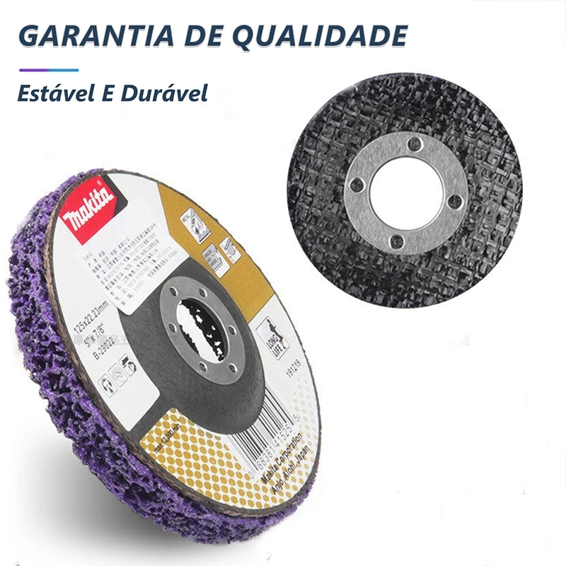 Kit 5 Discos de Limpeza Flap 115mm para Remover Tintas — foto 8