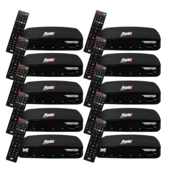 KIT 10 BEDIN SAT BS9900S FULLHD REGIONALIZADO BANDA KU