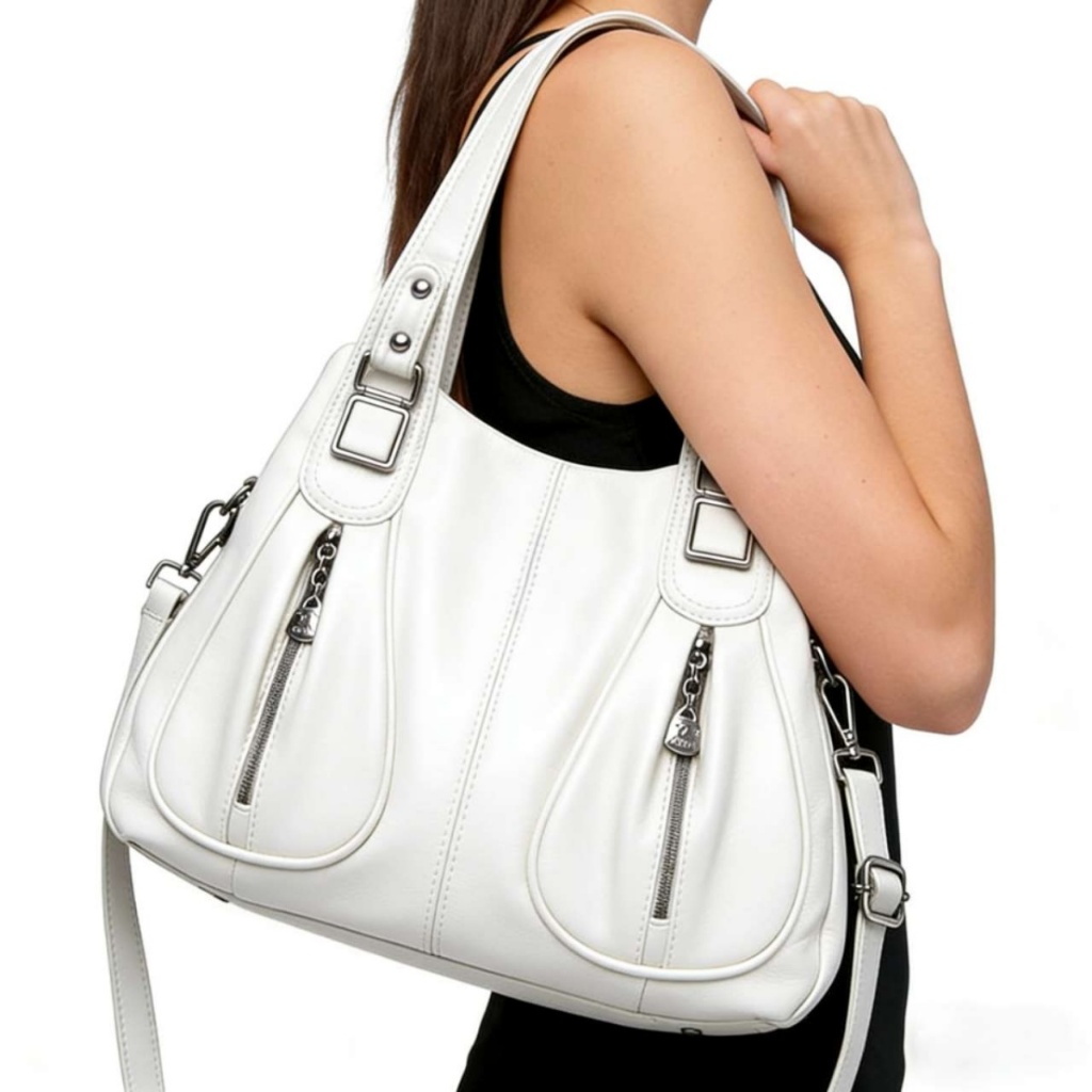 Bolsa feminina elegante para mulheres de meia-idade e idosas, bolsa transversal versátil para usar no braço.WCYC-603 em Oferta na Shopee