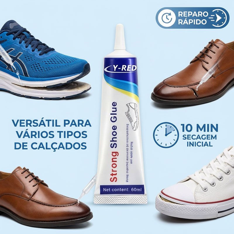 Cola adesiva forte para sapatos - para reparação de calçado, soluções de reparação duradouras para solas