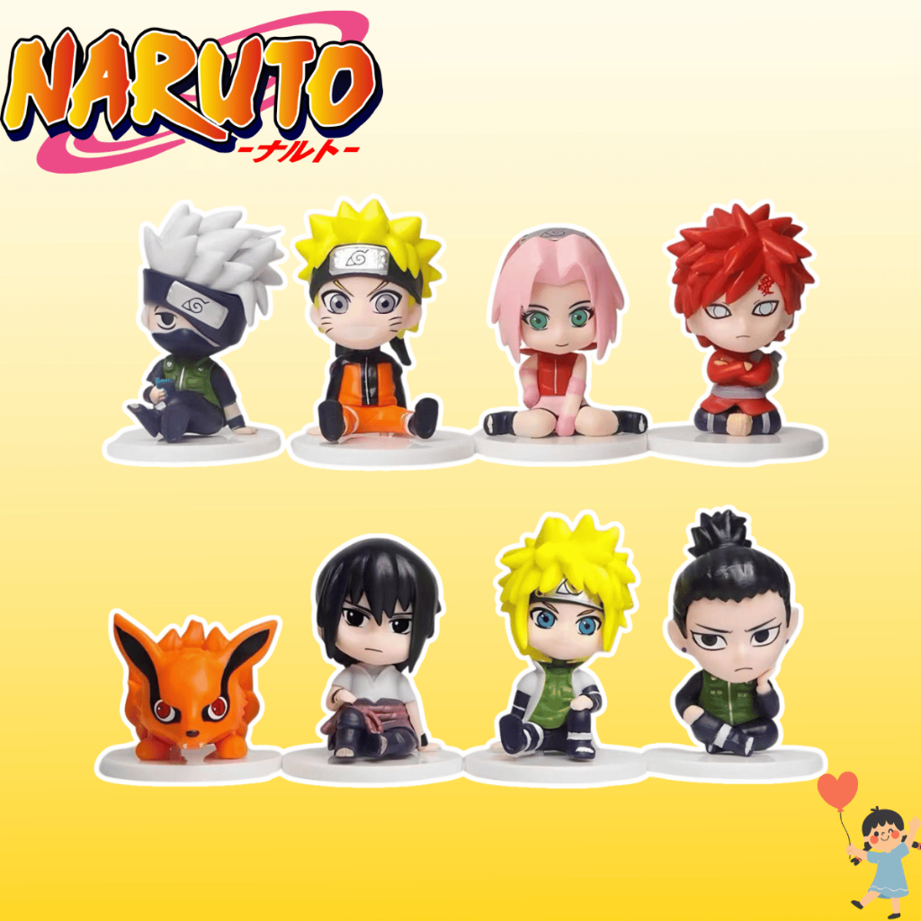 Boneco Naruto Figure de Ação Bonecos de Ação Decoração Anime Miniatura Action Figure Naruto/Sakura/Sasuke