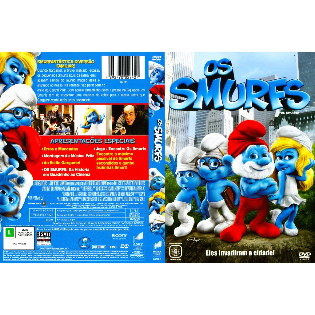Os Smurfs 1 dublado e legendado  Gargamel (Hank Azaria) e seu gato Cruel enfim encontram onde fica a  pacata vila encant