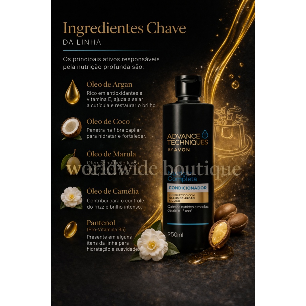 Condicionador Advance Techniques Nutrição completa 250ml. (SEM CAIXA)