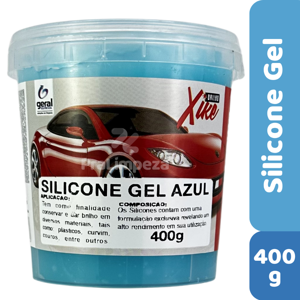 Silicone Gel Azul 400g Brilho Automotivo Econômico Painel Plástico em Oferta na Shopee