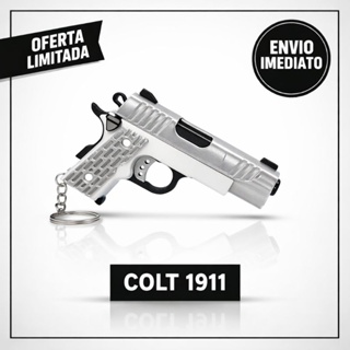 Chaveiro Fidget Colt 1911 - Miniatura realista com efeito Slide deslizante em Oferta na Shopee